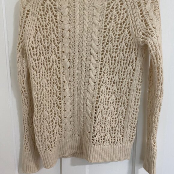 Equipment Femme Cashmere/Alpaca Knit Cardigan Beige M - Picture 3 of 5